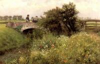 Emile Claus - A Meeting on the Bridge